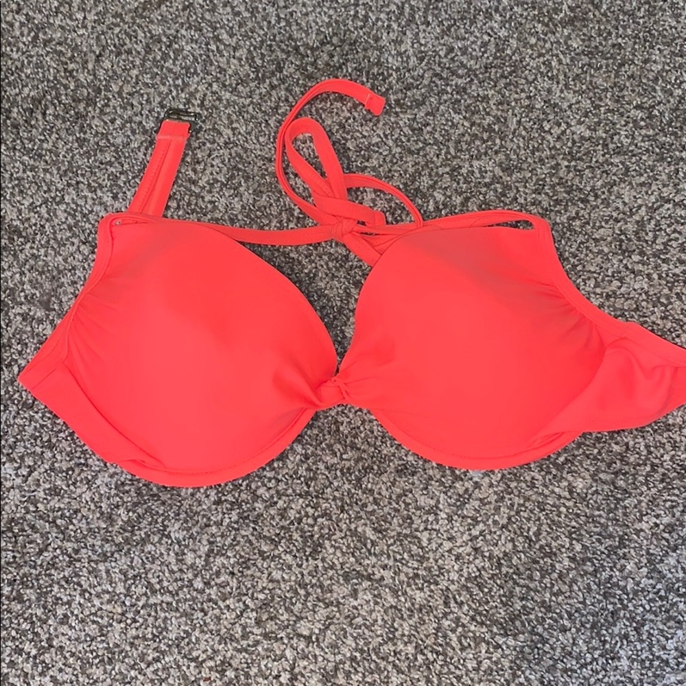 Xhilaration neon pink/orange swimsuit top